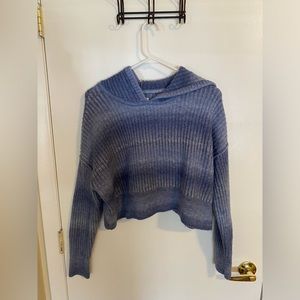 Aerie Offline hooded cropped sweater hoodie